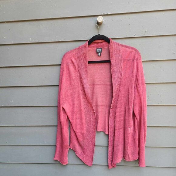 Eileen Fisher Rust  Linen Blend Cardigan Sweater size XL - Picture 14 of 16